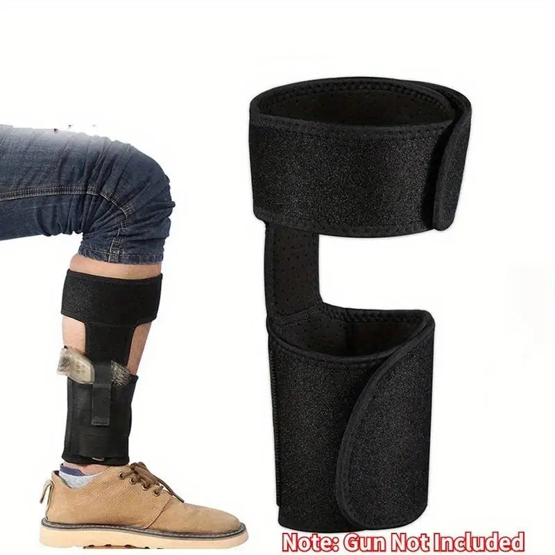 Universal Tactical Ankle Holster – Elastic Concealed Carry Leg Strap Tactical Ankle Holster Babs Black