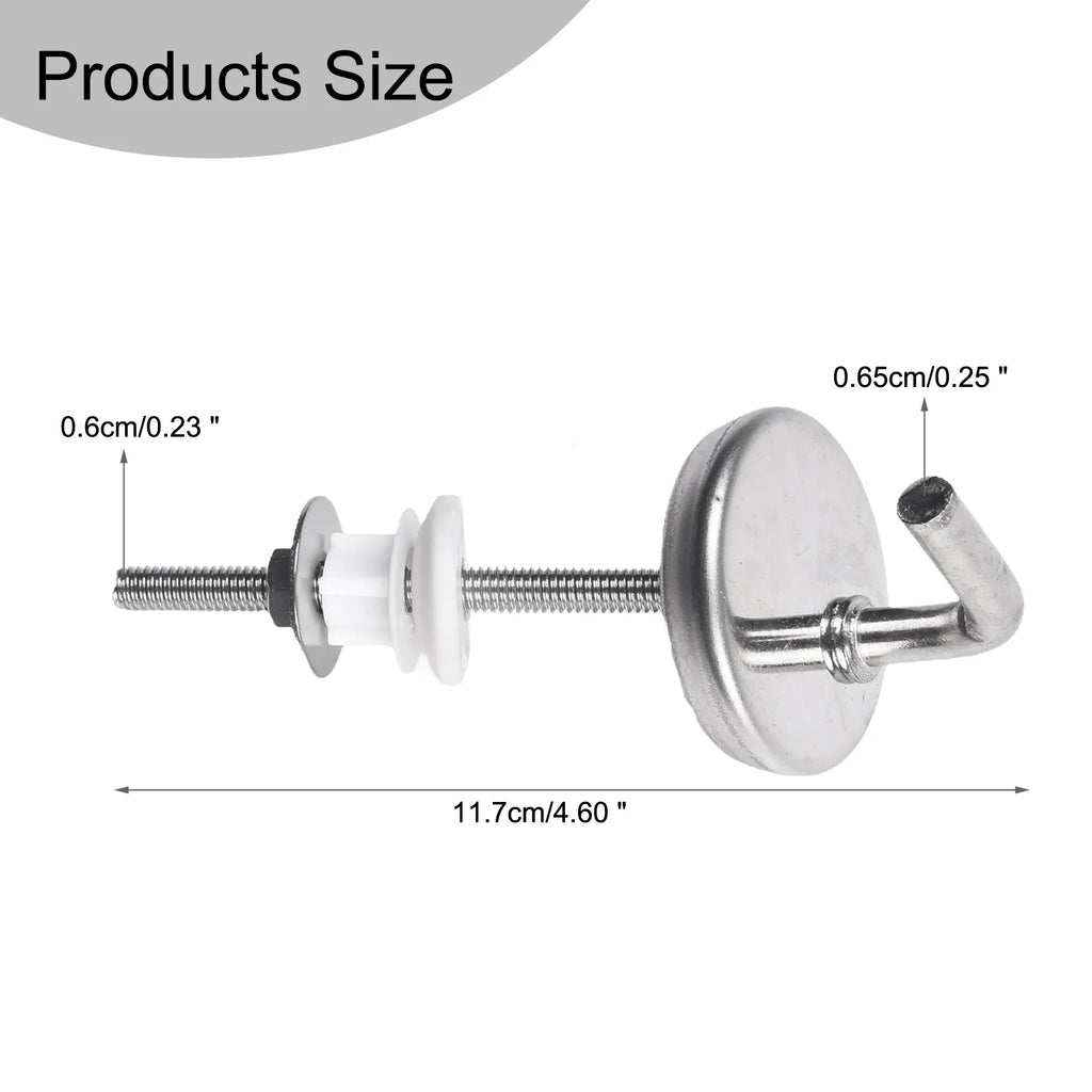 2Pcs Stainless Steel Toilet Seat Hinges with Adjustable Knobs Toilet Seat Hinges Babs