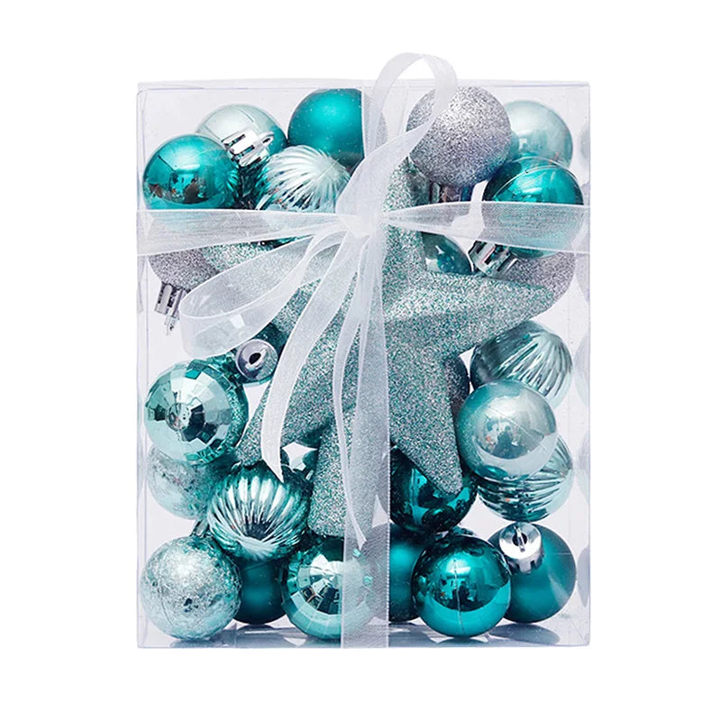 30-Piece Christmas Bauble Ball Set – Tree Ornaments & Star Topper Christmas Tree Ornaments Babs tiffany Other