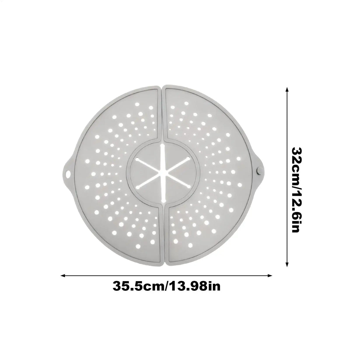 Foldable Silicone Splatter Screen – Oil Splash Guard Pan Lid Silicone Splatter Screen Babs