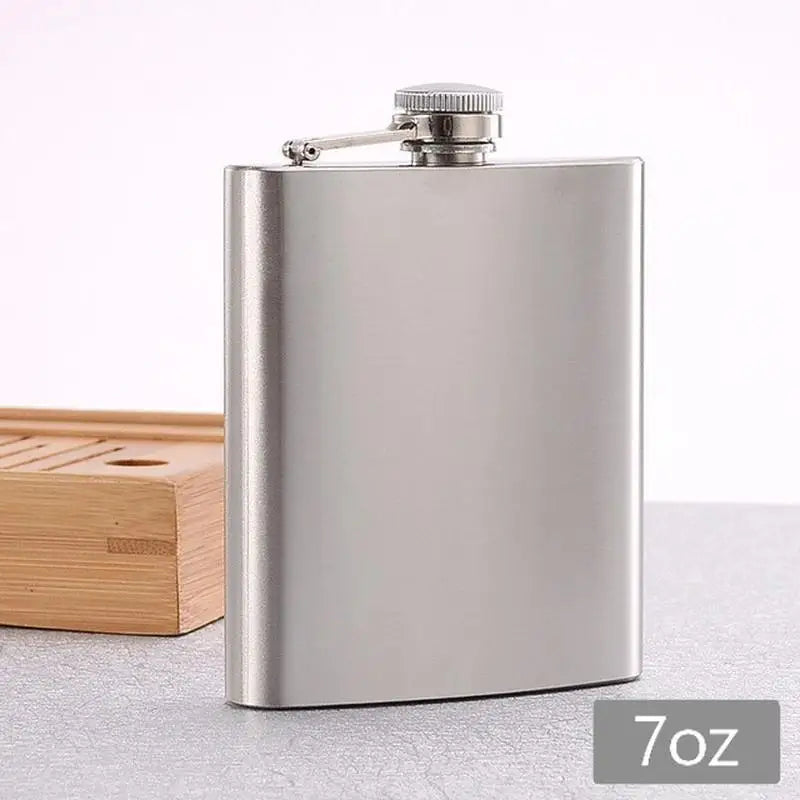 Stainless Steel Hip Flask 7oz/8oz – Travel & Camping Pocket Flask Stainless Steel Flask Babs 7oz