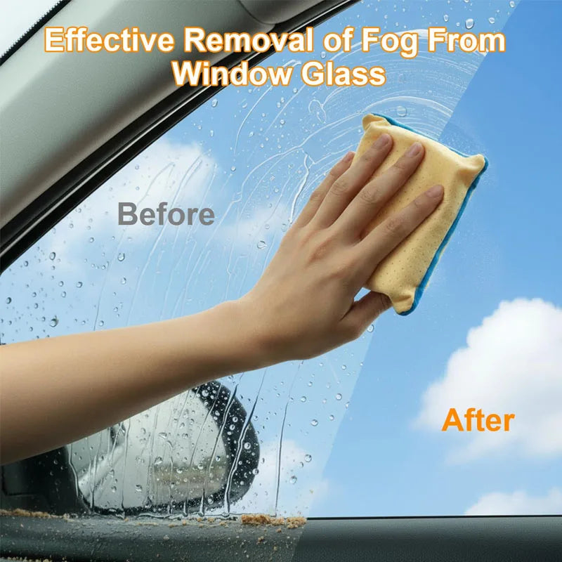 Anti-Fog Car Window Sponge – Reusable Windshield Defogging Pad Car Glass Cleaner Babs