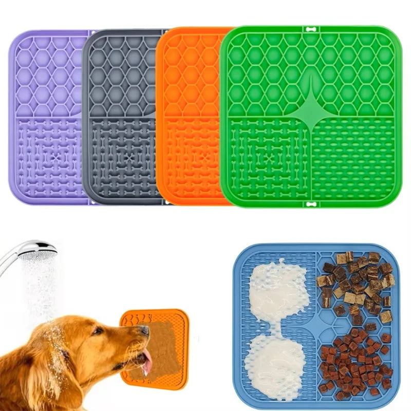 Dog Slow Feeder Lick Mat with Suction Cup – All Breeds Slow Feeder Lick Mat Babs