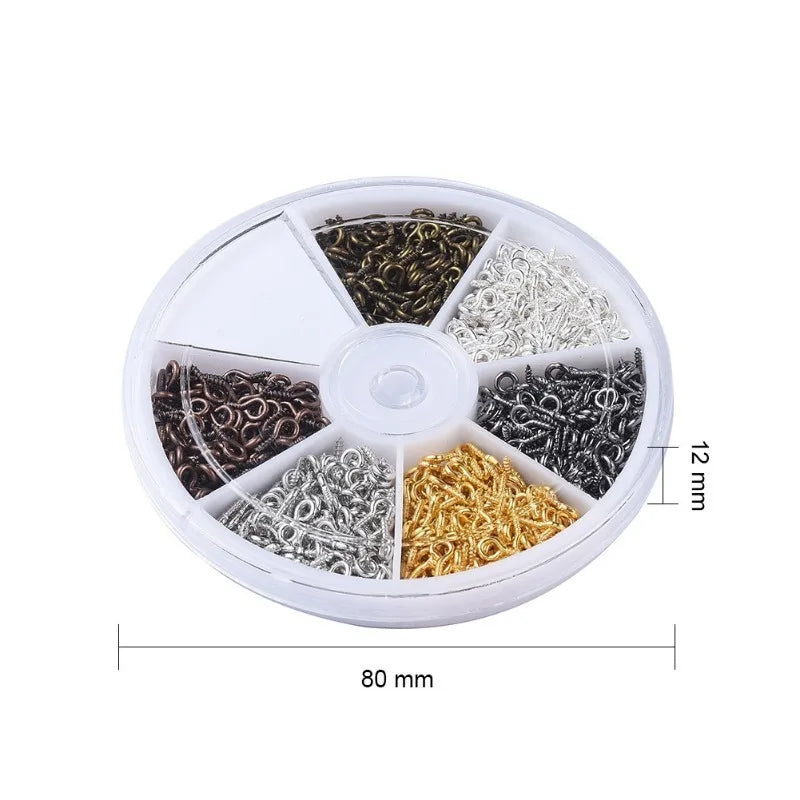 720pcs Eyelet Screw Nails – DIY Jewelry Pendant Accessories Jewelry Making Findings Babs