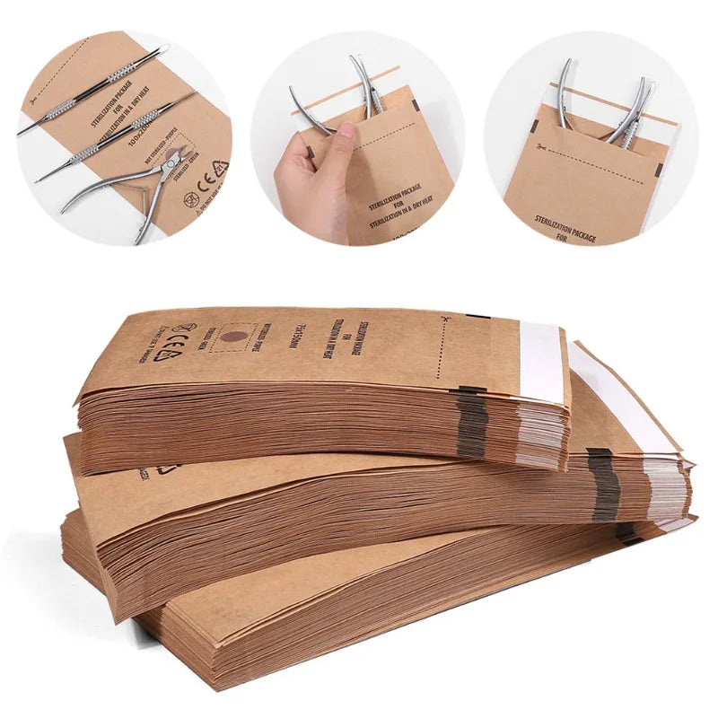 20pcs Self-Seal Nail Art Sterilization Pouches | Salon Tool Bags Nail Sterilization Pouches Babs