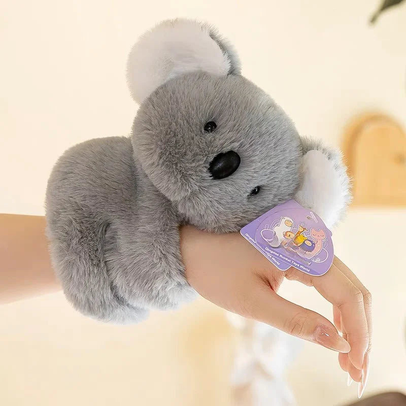 Soft Plush Bear Wrist Charm – Cute Gray Teddy Keychain Plush Wrist Charm Babs GRAY