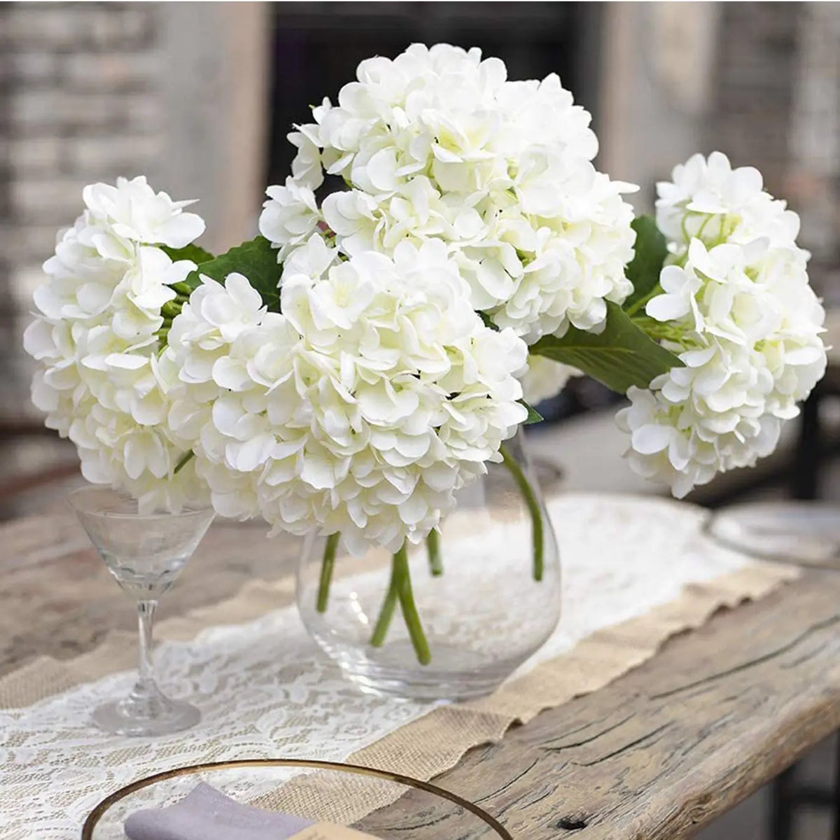 Artificial Silk Hydrangea Bouquet – Wedding & Home Décor Artificial Silk Flowers Babs