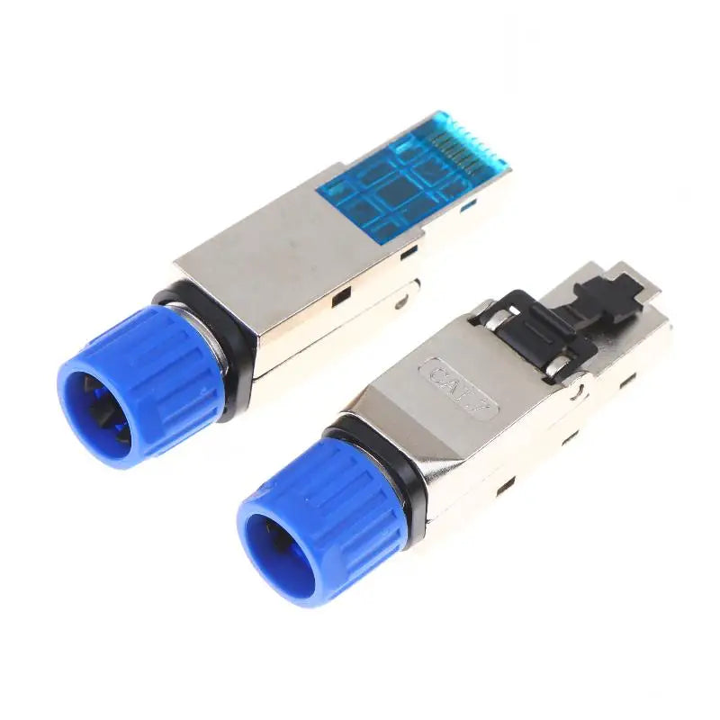 Toolless Shielded CAT5E Ethernet Plug – 22–26AWG, No Crimp Ethernet Plug Connector Babs