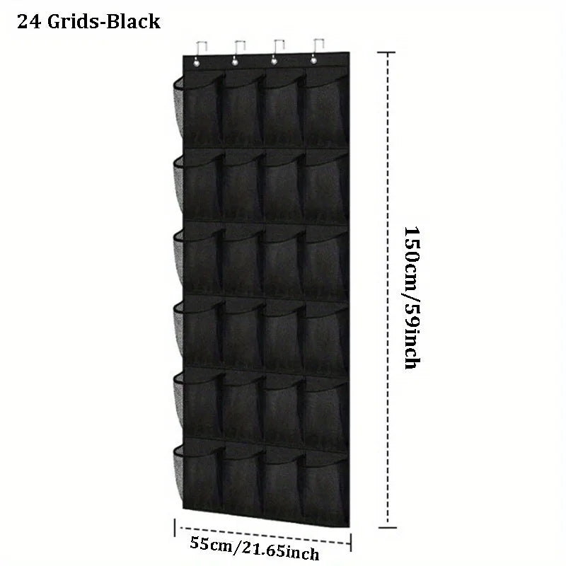 Over Door Shoe Organizer – 24 Large Breathable Mesh Pockets Door Shoe Organizer Babs