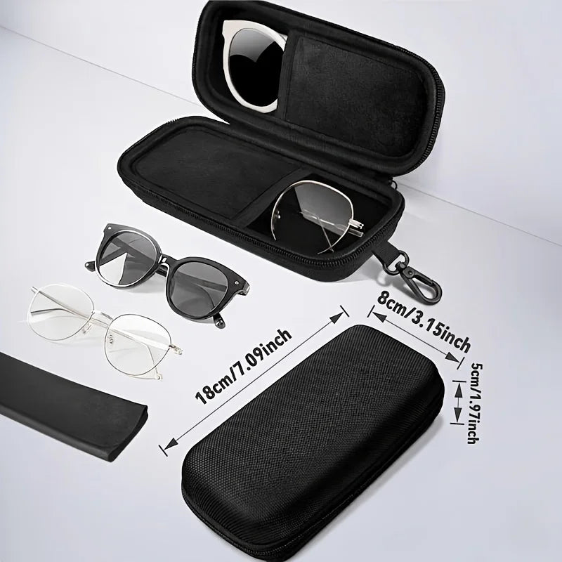 Double Hard-Shell Eyeglasses Case – Dual Sunglasses Organizer Eyeglasses Case Babs