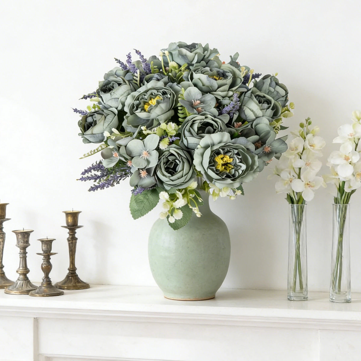 Silk Peony Hydrangea Artificial Flowers – Wedding & Home Décor Artificial Flowers Babs