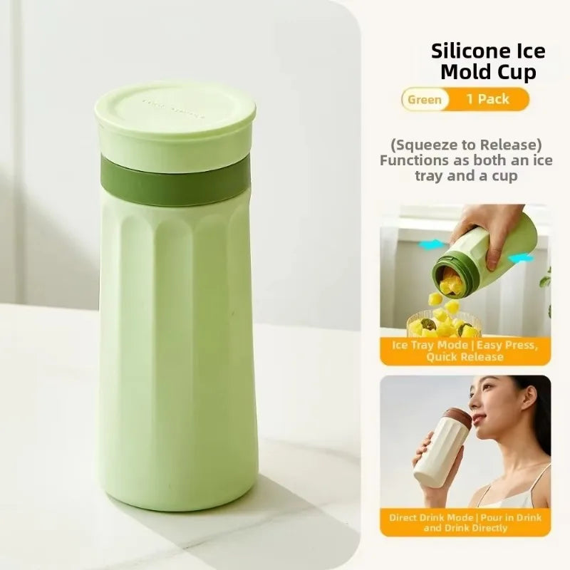 Reusable Silicone Ice Maker Cup – Squeeze & Freeze DIY Tray Silicone Ice Maker Cup Babs