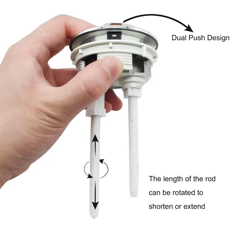 5-Pack Dual Push Toilet Flush Buttons 38mm 48mm 58mm Universal Toilet Flush Button Babs
