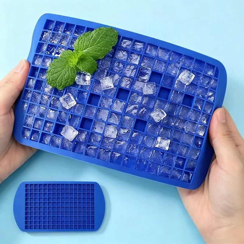 160-Grid Silicone Mini Ice Cube Tray – 1cm Small Ice Mold Silicone Ice Tray Babs