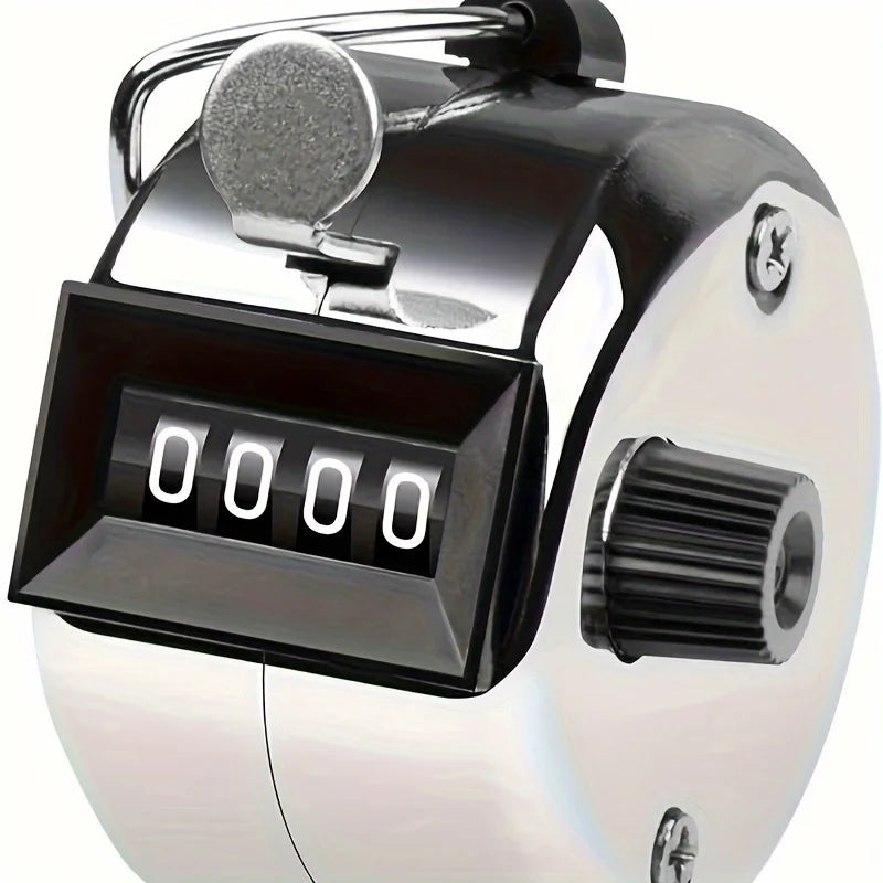 Handheld 4-Digit Metal Tally Counter – Iron Clicker Tool Tally Counter Babs
