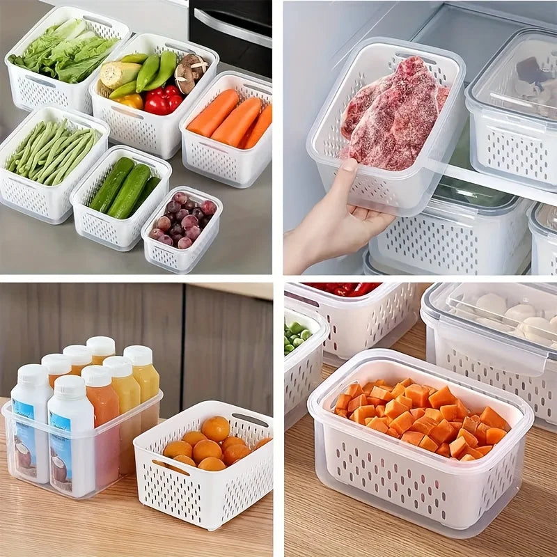 9-Piece Fruit Storage Containers with Colander & Strainer Fruit Storage Containers Babs