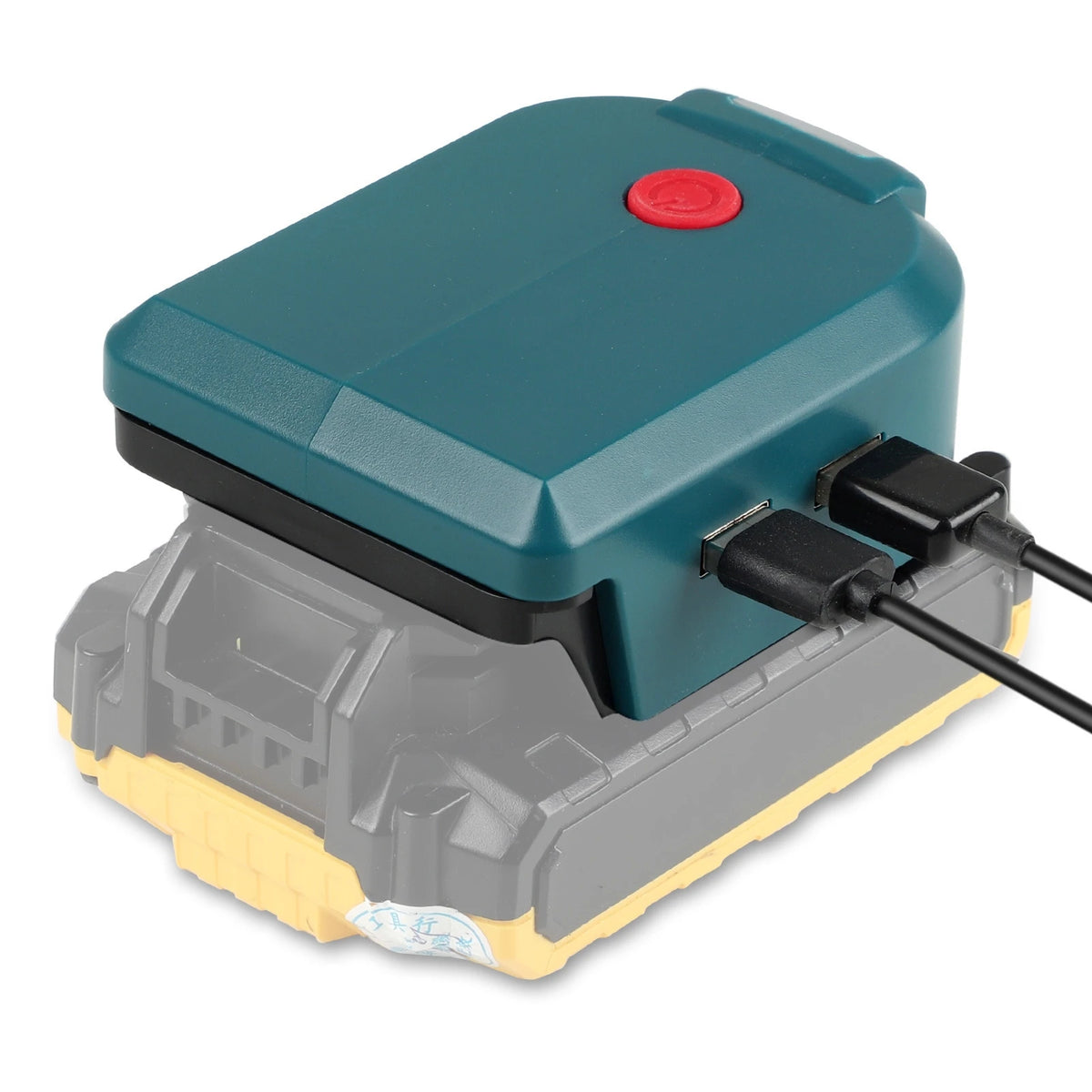 Dual USB Battery Adapter with LED for Makita, DeWalt, Milwaukee Battery USB Adapter Babs For BD no clip