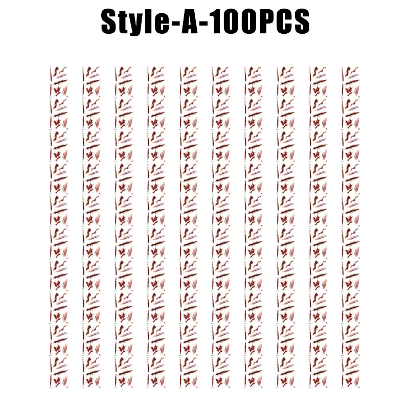 Halloween Wound Temporary Tattoos – Realistic Blood FX Costume Temporary Tattoo Babs A-100PCS