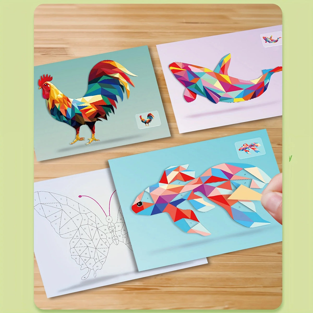 3D Animal Puzzle Stickers DIY Collage Art Set – Kids Gift Kids Craft Kit Babs