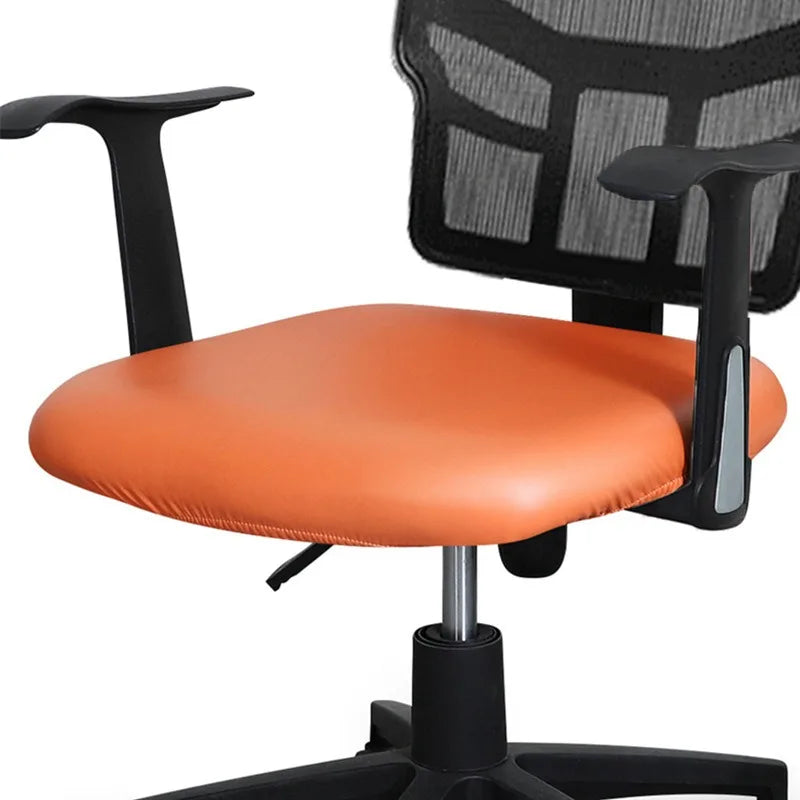 PU Leather Waterproof Chair Seat Cover – Stretchy Slipcover Chair Seat Cover Babs