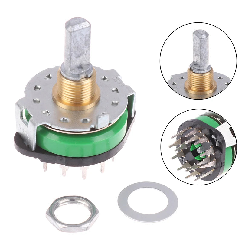 4 Pole 12 Position Rotary Switch SRRM1C7800 Audio Amplifier Rotary Switch Babs