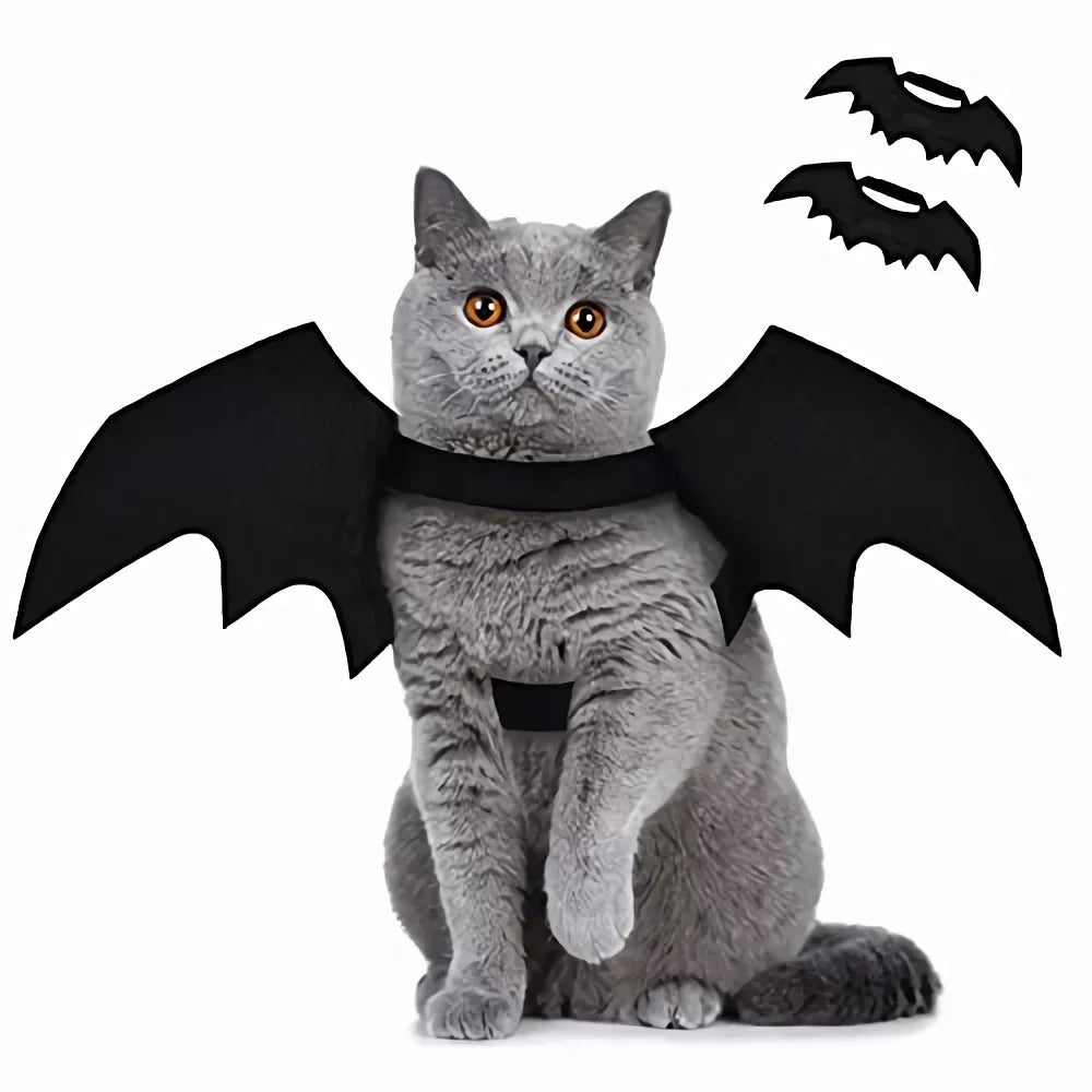 Bat Wing Pet Costume – Cat & Dog Halloween Cosplay Cape Pet Costume Cape Babs