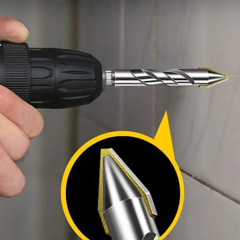 3-Piece Triangle Drill Bit Set – 6mm, 8mm & 10mm | Glass, Tile Drill Bit Set Babs