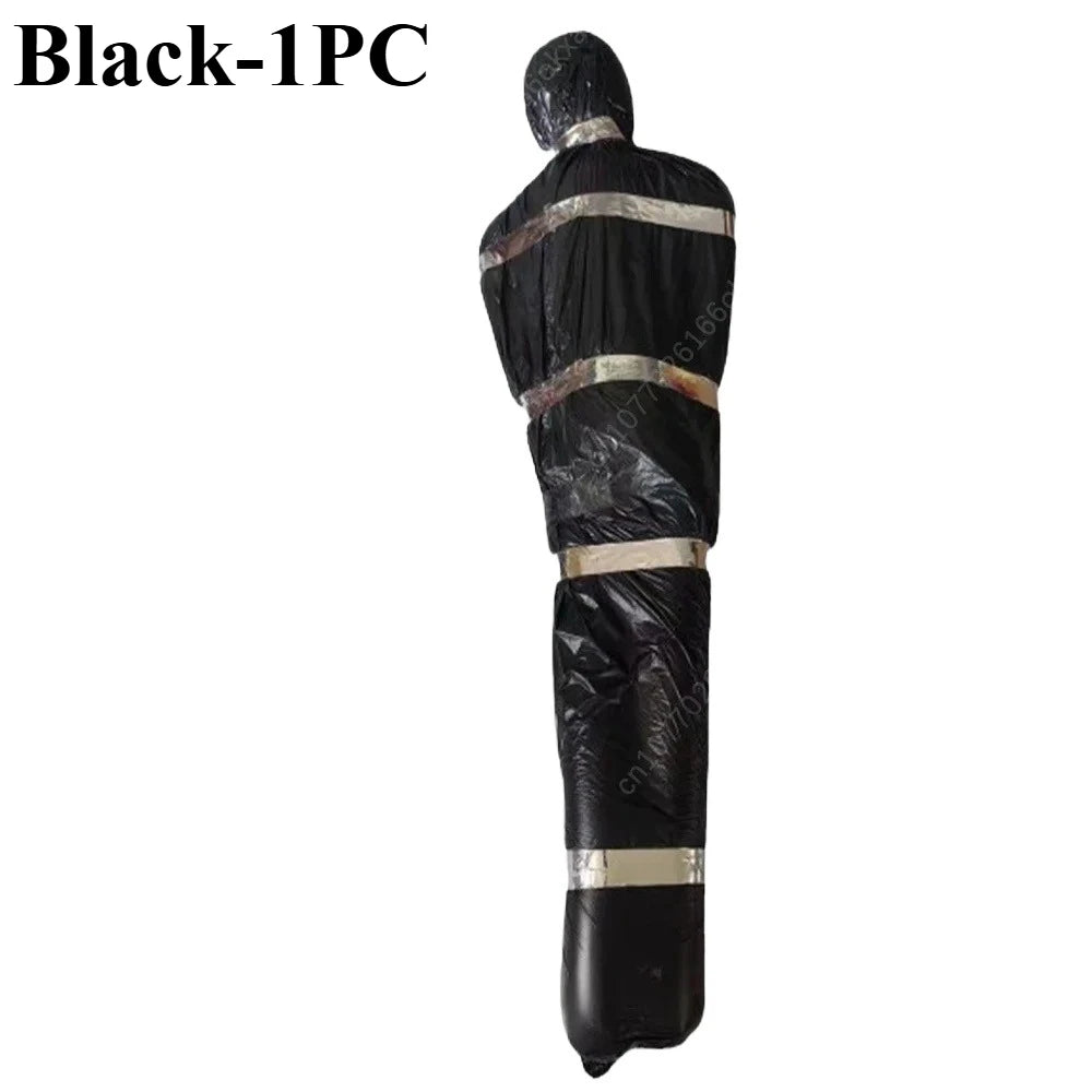 Halloween Body Bag Corpse Prop – Haunted House Graveyard Decor Halloween Prop Babs Black-1PC