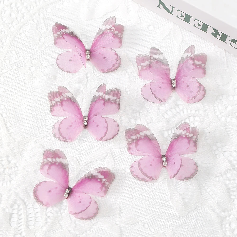 30/50Pcs 5cm Artificial PVC Butterfly Decorations – DIY Craft Artificial Butterfly Decor Babs 04 50Pcs