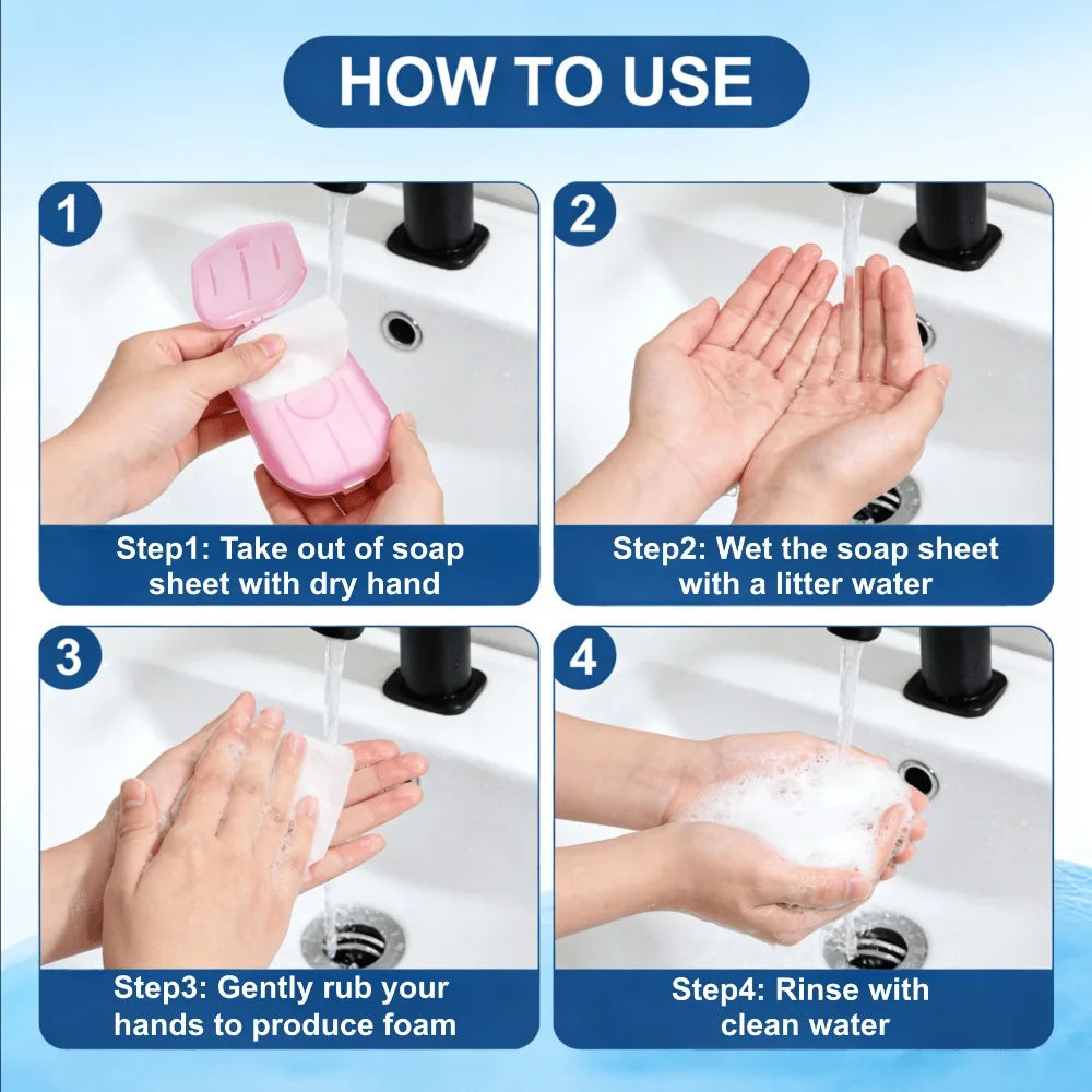Biodegradable Paper Soap Sheets – Travel & Camping, 15ct Paper Soap Sheets Babs