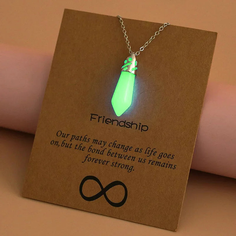 Glow Star Pendant Necklace – Friendship Gift for Women Pendant Necklace Babs spike