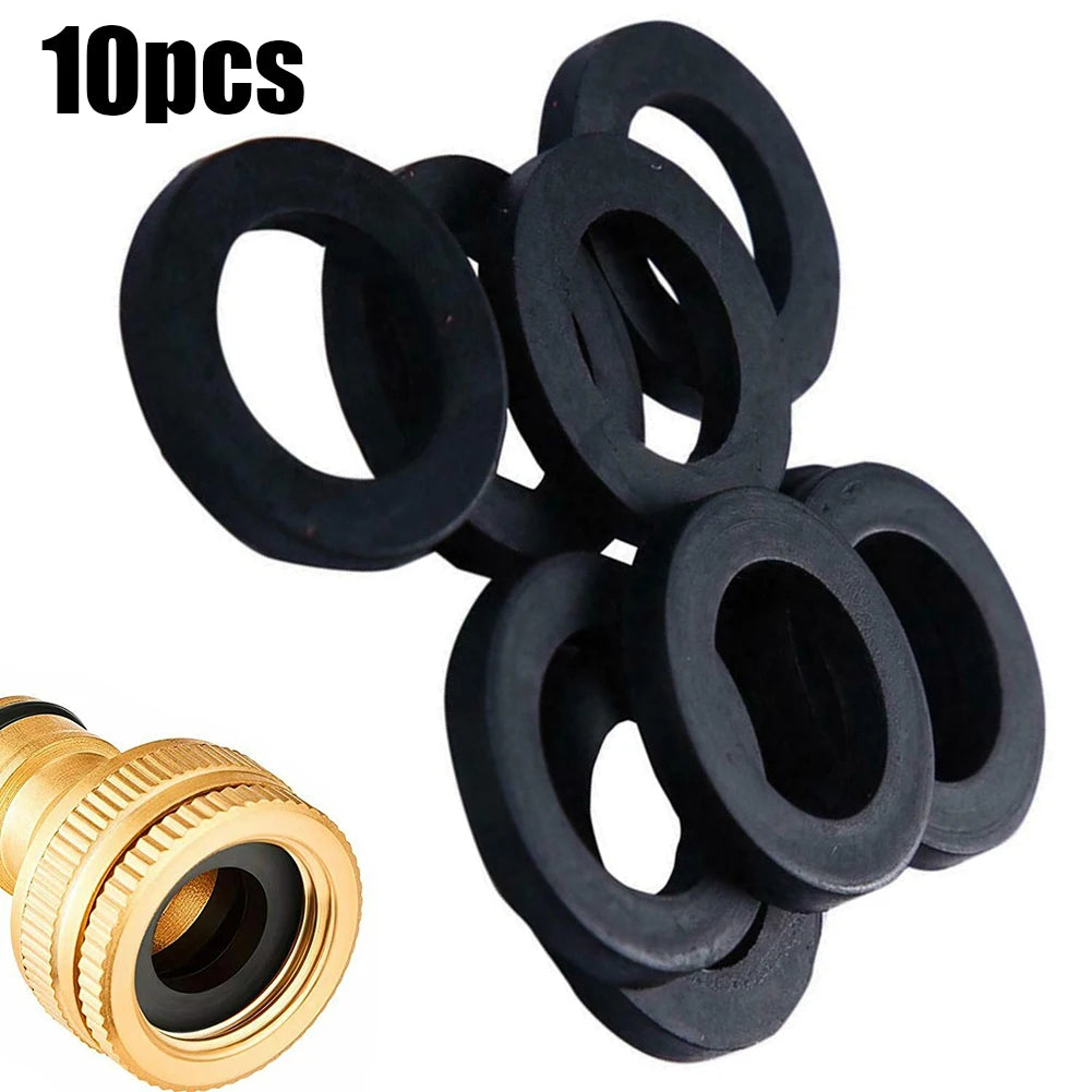 10pcs Rubber O-Ring Washers 1/2" Shower Hose & Tap Seals Plumbing Washer Set Babs Default Title