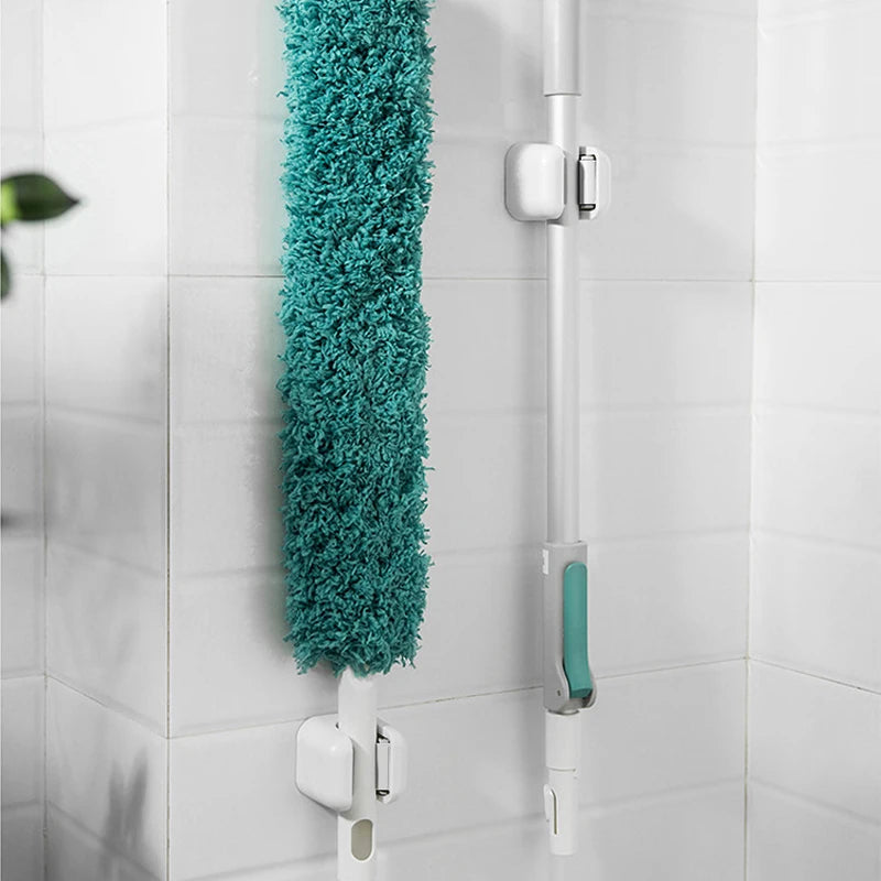 Self-Adhesive Mop Holder Clips – Wall-Mounted Broom Rack Mop Holder Clip Babs