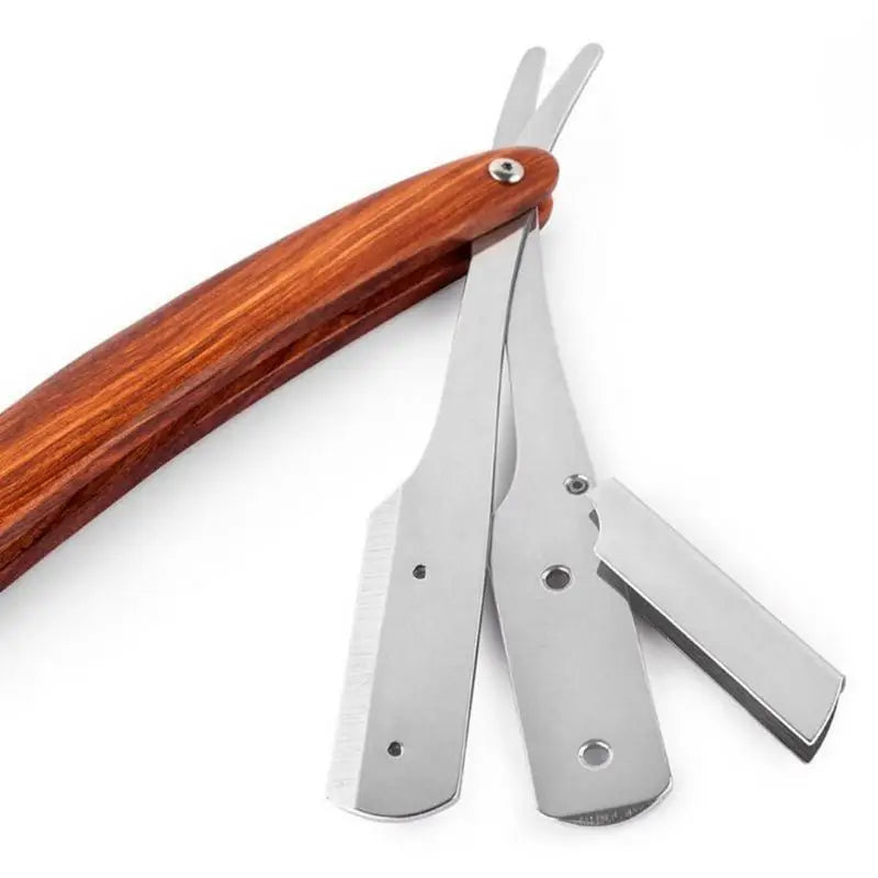 Handmade Wooden Handle Straight Razor – Double Edge Blade Straight Razor Babs