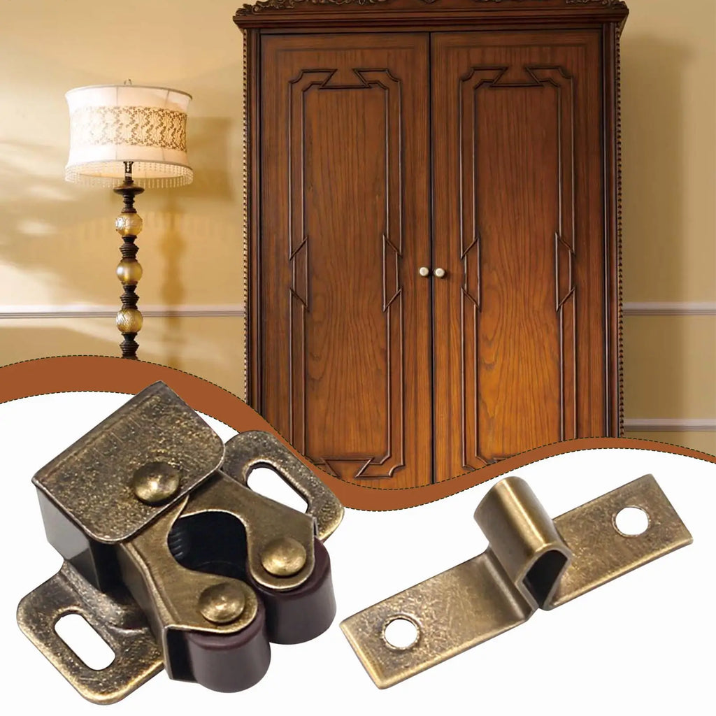 Double Roller Cabinet Door Catches with Screws – Strong Hold Cabinet Door Catch Babs