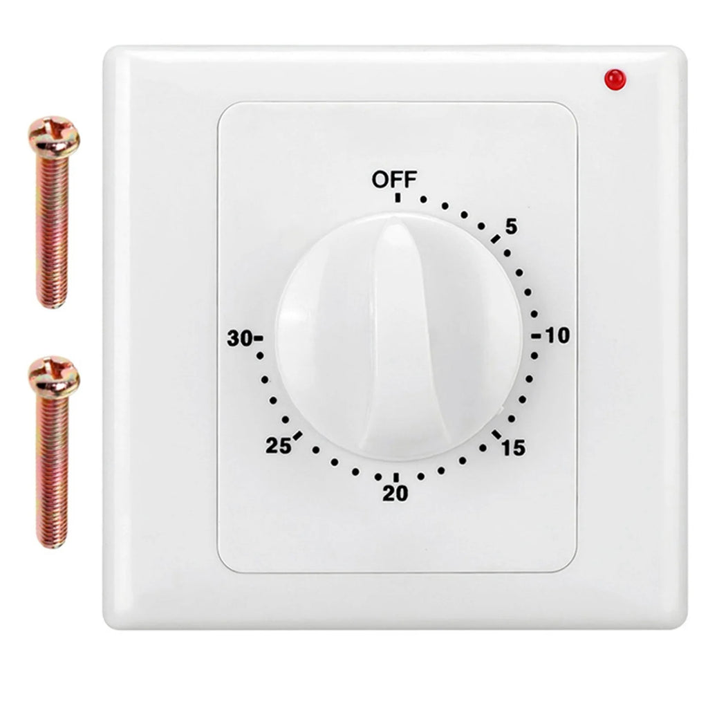 AC220V Countdown Timer Switch 1–120 Min | 86 Panel, 2000W Countdown Timer Switch Babs