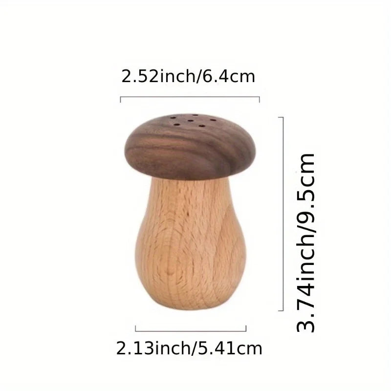 Black Walnut Mushroom Toothpick Dispenser & Holder Box Toothpick Dispenser Babs
