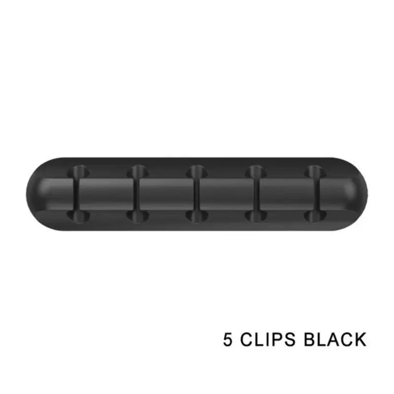 Self-Adhesive Cable Organizer Clips – 5-Slot USB Wire Manager Cable Management Clips Babs A4