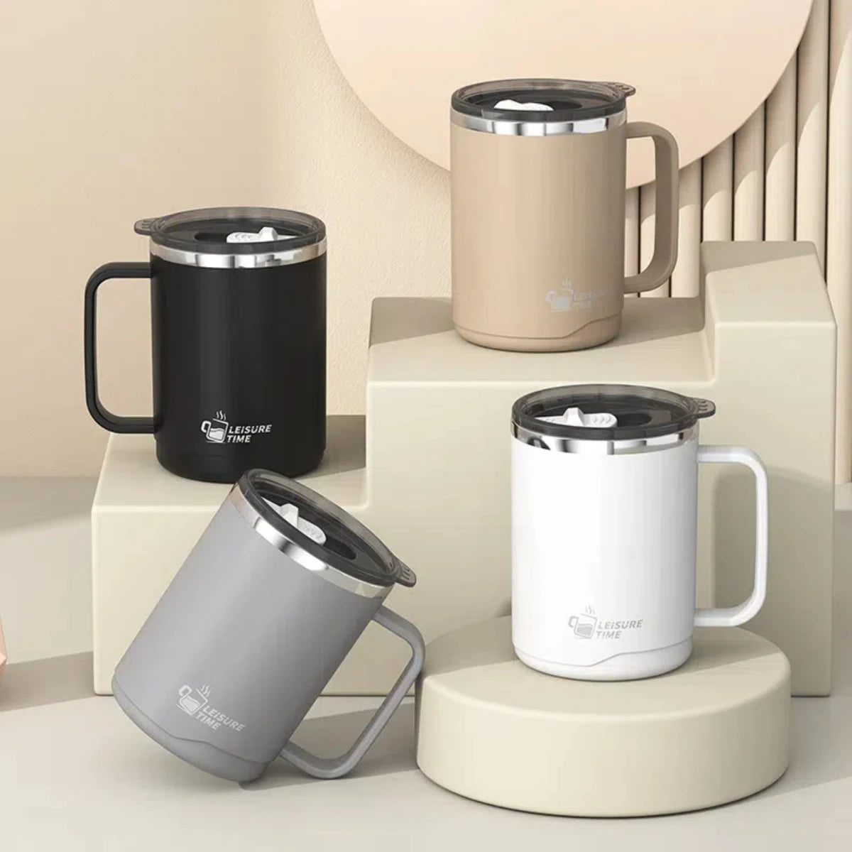 Insulated 304 Stainless Steel Travel Coffee Mug with Handle Insulated Travel Mug Babs