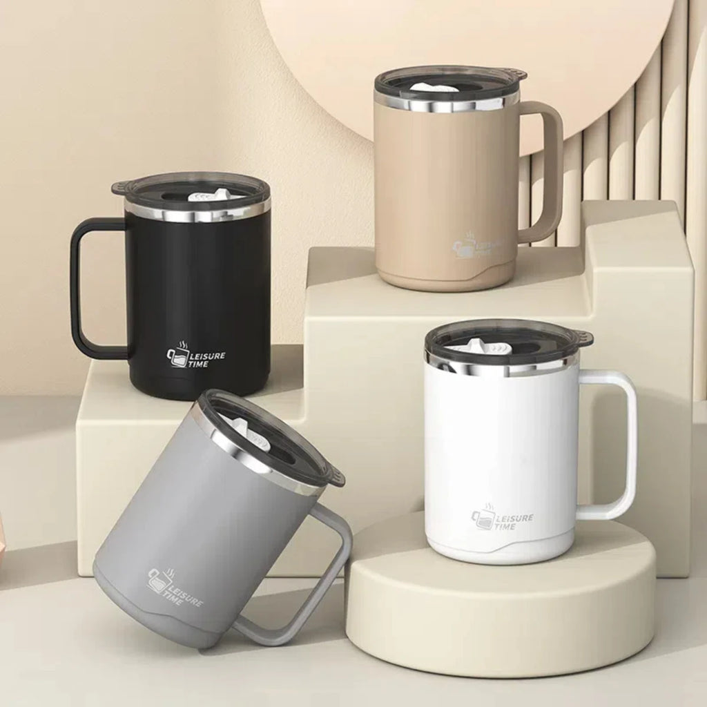 Double Wall Insulated Stainless Steel Travel Coffee Mug & Handle Insulated Travel Mug Babs