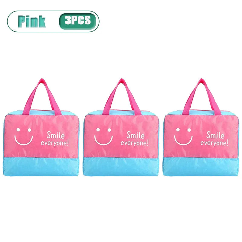 Women's Waterproof Dry Bag 15L – Beach Swim Gym Duffle Waterproof Swim Bag Babs Pink-3PCS