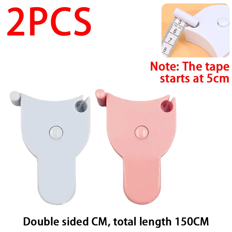 Portable Soft Retractable Measuring Tape 1.5M – Inches & CM Soft Measuring Tape Babs 2pcs Blue Pink cm