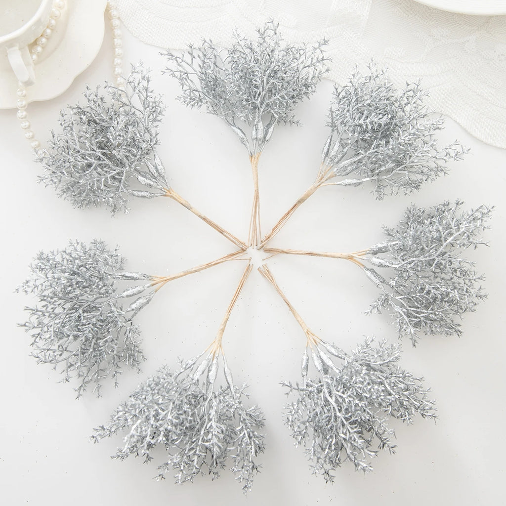 Artificial Golden Flowers – Wedding, Holiday & Home Décor (1/5pcs) Artificial Flower Decor Babs