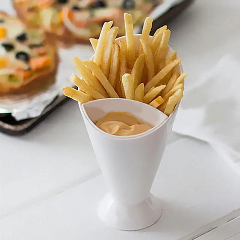 Snack Cone Stand & Dip Holder for Chips, Fries & Finger Food Snack Serving Stand Babs