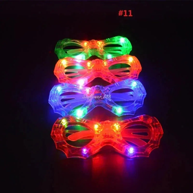20pcs LED Light Up Flashing Party Glasses – Glow Eyewear Pack LED Party Glasses Babs