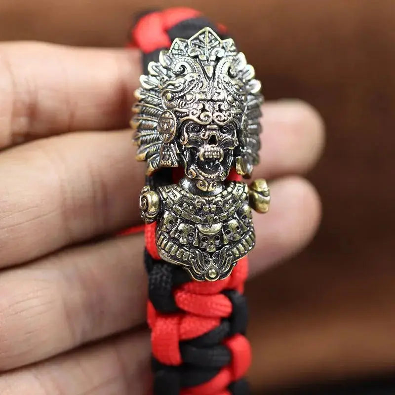 Chief Skull Brass Buckle EDC Paracord Bracelet Clasp Paracord Bracelet Clasp Babs