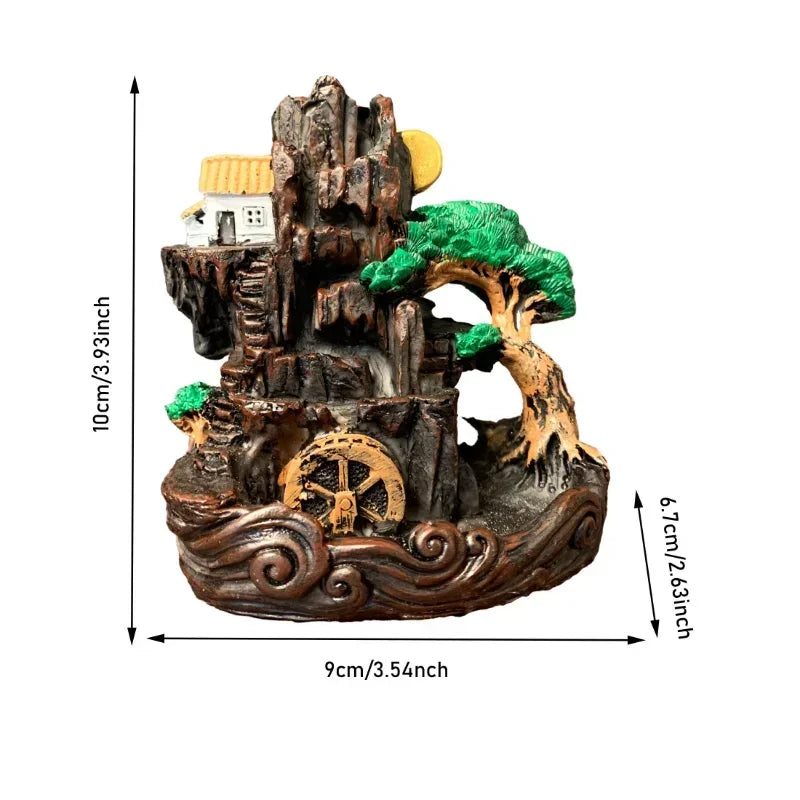 Resin Backflow Incense Burner – Modern Home Décor Gift Incense Burner Babs