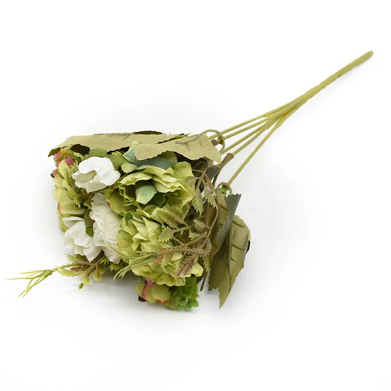 Silk Peony Rose Artificial Flowers for Wedding & Home Décor Artificial Silk Flowers Babs color 6 2 pcs