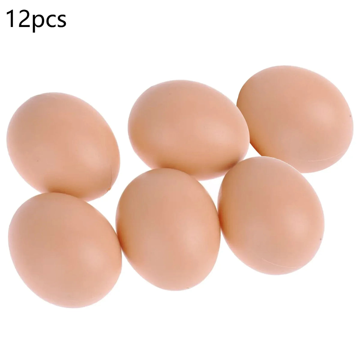 Fake Nesting Eggs for Chickens – Plastic Nest Training Eggs 6/12 Pack Poultry Nesting Eggs Babs 12pcs XL