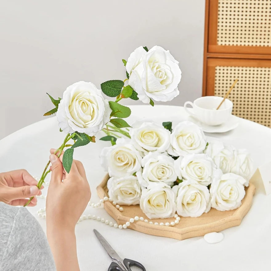 Artificial Silk Rose Bouquet – Wedding & Home Décor Flowers Artificial Flower Bouquet Babs